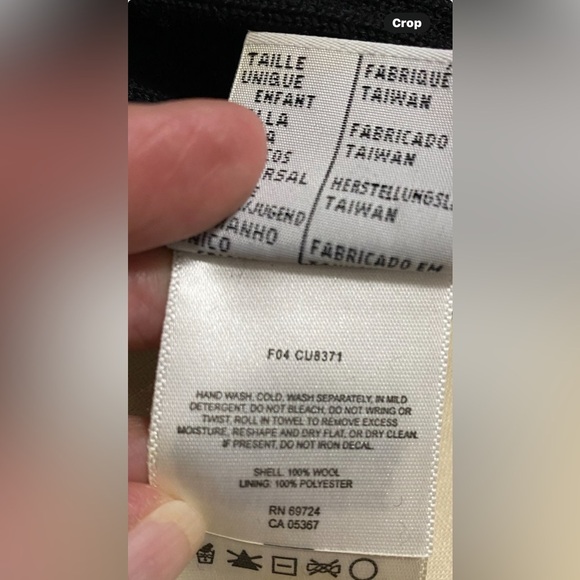 Columbia Unisex Black Argyle Wool Beanie Hat. OSFA - Picture 6 of 6